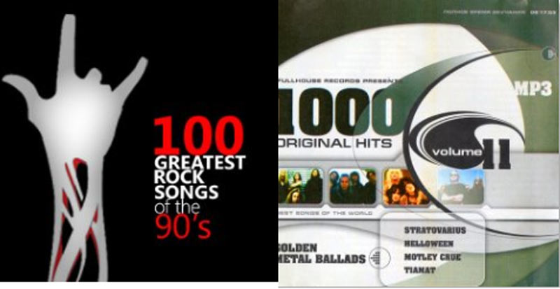 3154 100 Greatest Rock Songs of 90's+1000 Rock Original Hits V.2
