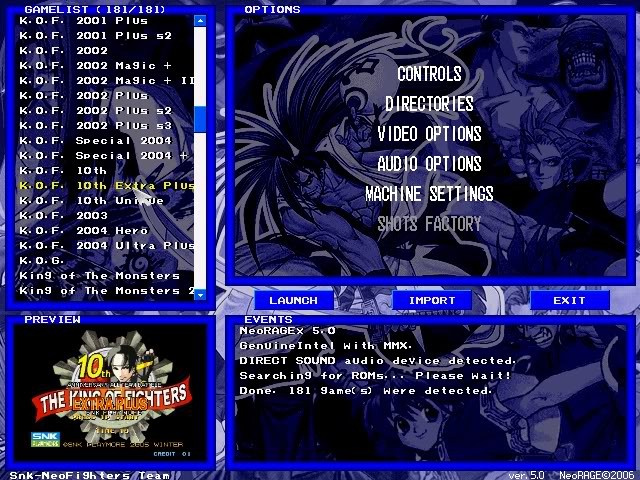 4170 NeoRAGEx 5.0 + 181 Roms