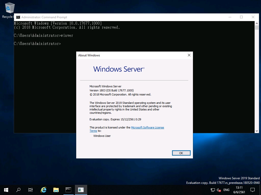 4420 Windows Server 2019 Insider Preview Build 17677