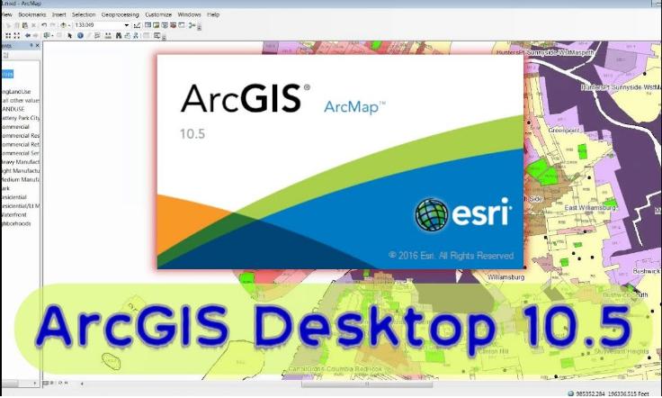 5348 ArcGIS for Desktop 10.5+Crack ทำแผนที่