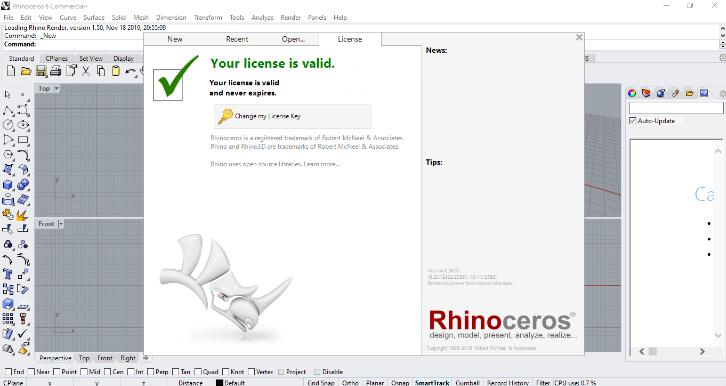 5486 Rhinoceros 6.20 (x64) + Add-ons สร้างภาพ 3D