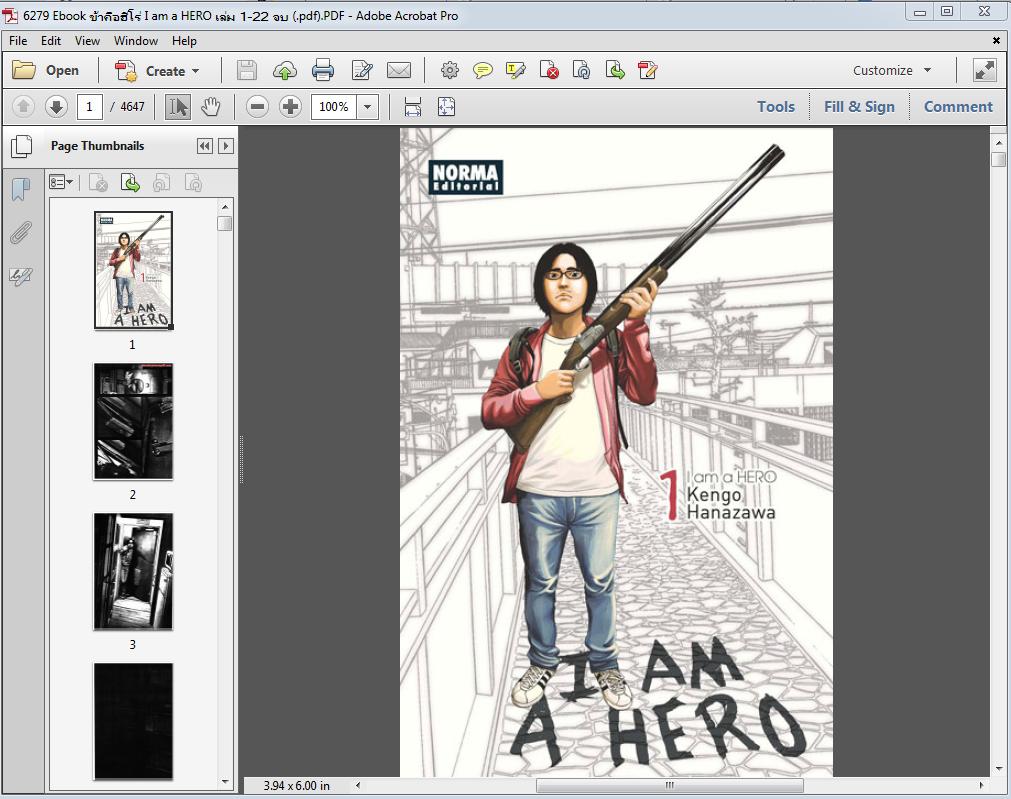 6279 Ebook ข้าคือฮีโร่ I am a HERO - จบ (.pdf)