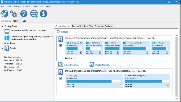 6857 Macrium Reflect 3 เวอร์ชั่น Free, Server Plus, Workstation WinPE 7.2.xx +Crack 