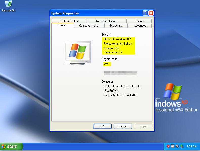 6943 Windows Xp Professional Sp2 (x64) Dec 2016
