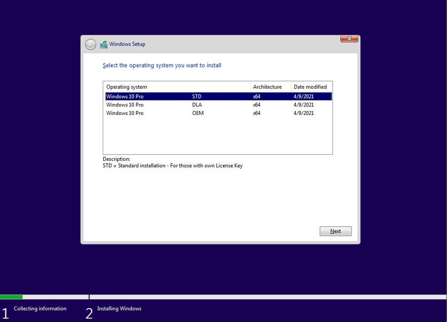 6944 Windows 10 x64 21H1 Pro 3in1 OEM ESD en-US JUNE 2021