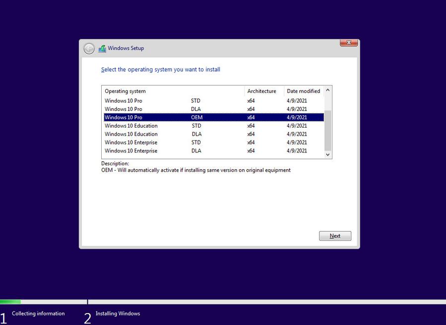 6945 Windows 10 x64 21H1 10in1 OEM ESD en-US JUNE 2021 (ส่งลิงค์โหลด)