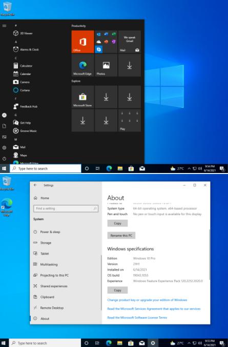 6947 Windows 10 PRO 19043.1055 21H1 x64 En-US (Pre-activated)