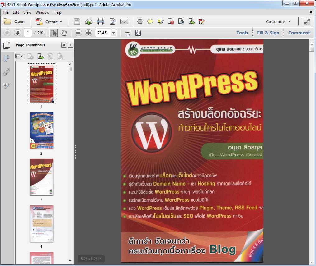 4261 Ebook Wordpress สร้างบล็อกอัจฉริยะ (.pdf)