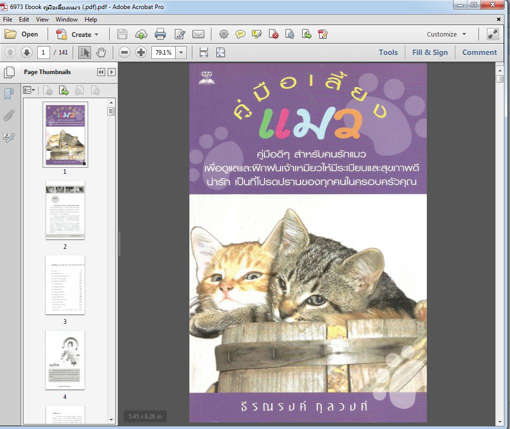 6973 Ebook คู่มือเลี้ยงแมว (.pdf)