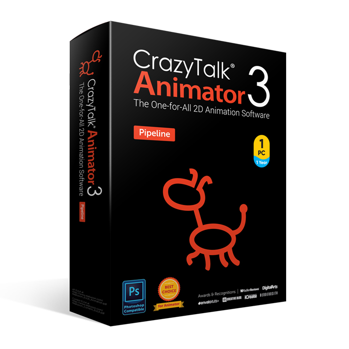 7227 CrazyTalk Animator Pipeline v3.3+Crack สร้างแอนิเมชั่น 2 มิติ