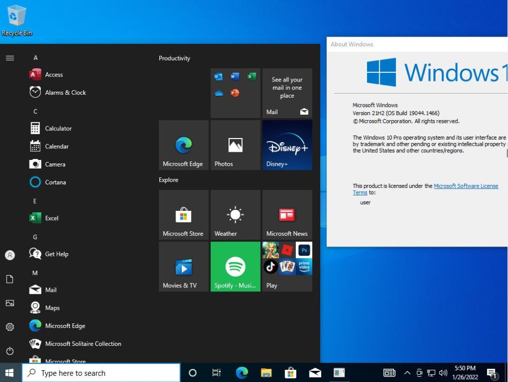 7617 Windows 10 21H2 v19044.1466 +Office 2021 Pre-Activated 20in1 Jan 2022
