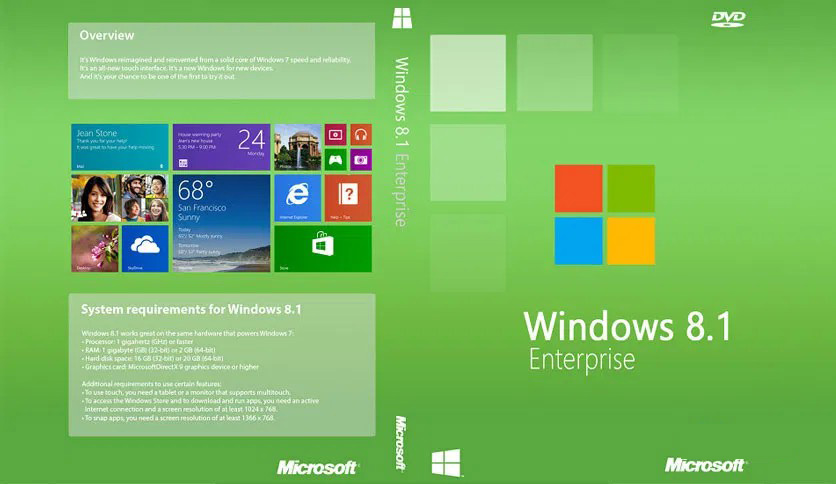 7632 Microsoft Windows 8.1 v 9600.20045 (x64) 18in1 June 2021+Activator