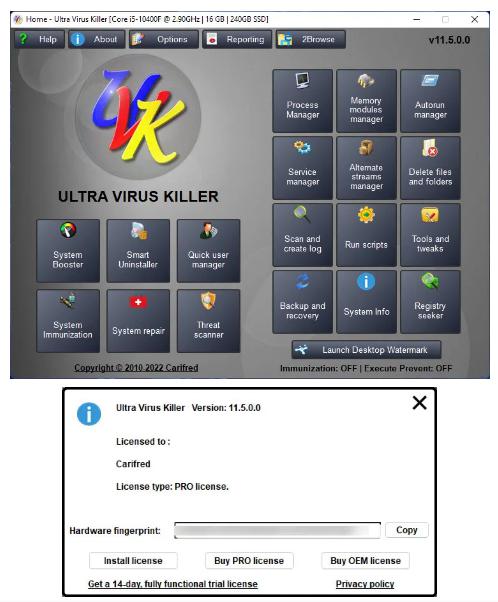 8251 UVK Ultra Virus Killer Pro 11.6.0.0 +Crack กำจัดไวรัส