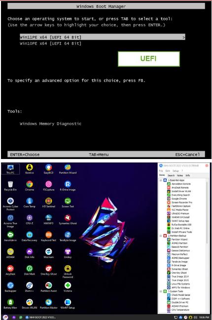 8374 NHV BOOT 2023 v1300 EXTREME แผ่น Boot WinPE
