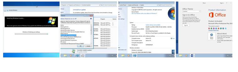 8427 Windows 7 Ultimate SP1 With Office 2016 Pro Plus (x64) Multilingual Pre-Activated