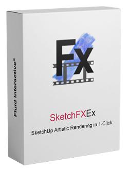 8562 SketchFX Ex 3.1.1 (x64) for SKetchup 2022 ปลั๊กอินเรนเดอร์ Sketchup แนวอาร์ต