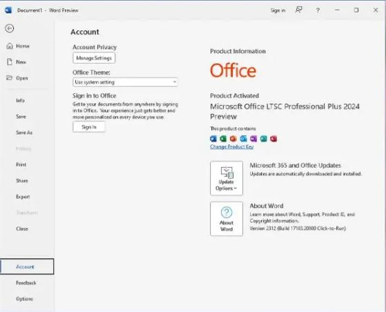 9256  Microsoft Office Professional Plus 2021-2024 VL v2504 Build 18730.20186 (x86/x64)