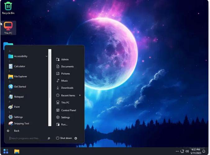 9279 Moon OS Windows 11 Lite LTSC 24H2 Build 26100.3775 (Non-TPM) EN-US May 2025