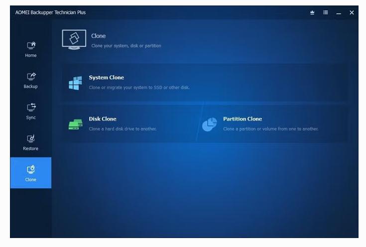 AOMEI Backupper 8.0.0 สำรองข้อมูล โคลนวินโดว์