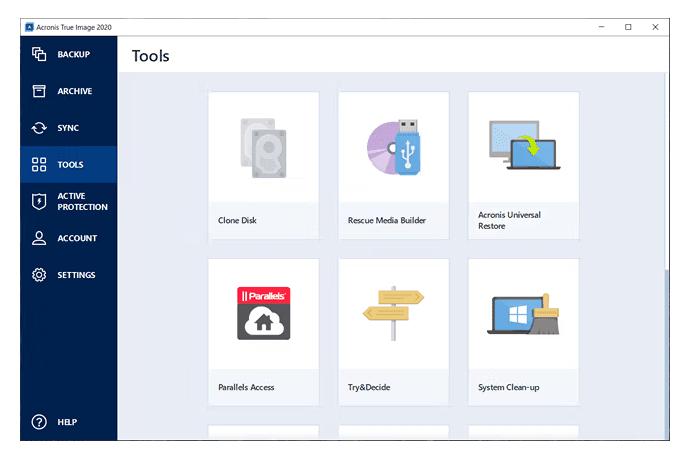 Acronis True Image 2020 แบ็คอัพข้อมูล
