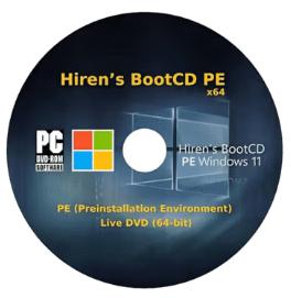Hiren’s BootCD PE x64 (v1.0.9)  บูตฉุกเฉิน Windows 11
