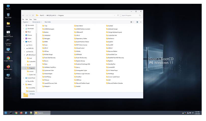 Hiren’s BootCD PE x64 (v1.0.9)  บูตฉุกเฉิน Windows 11