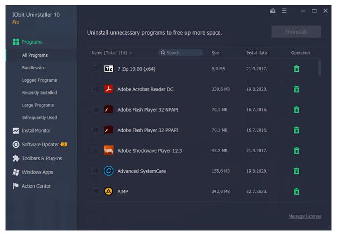 IObit Uninstaller Pro 15.0.0.13 ถอนโปรแกรม