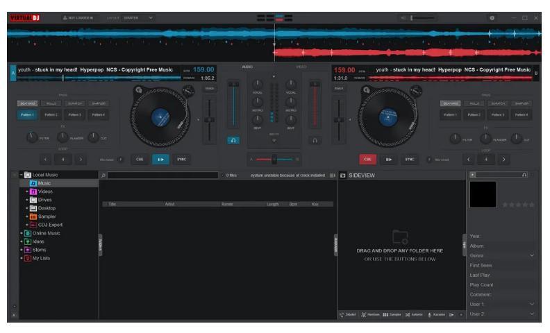 VirtualDJ 2025 Pro 8.5.8472 มิกซ์เพลง