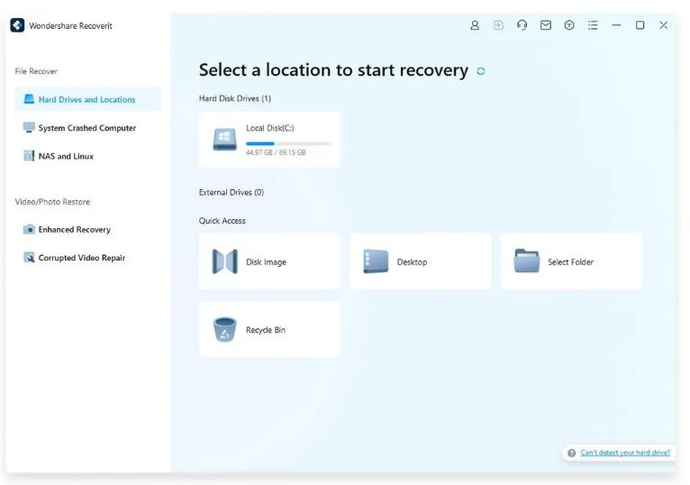 Wondershare Recoverit 14.0.0.28 กู้ข้อมูล
