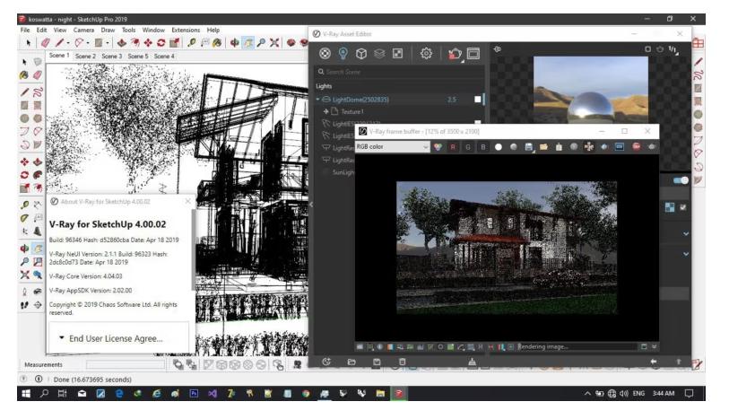  Chaos V-Ray 6.00.03 for SketchUp ปลั๊กอินเรนเดอร์ 3D