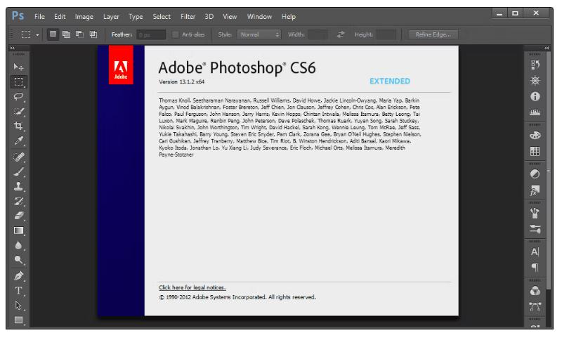 Adobe Photoshop CS6 13.0.1.3  แต่งรูปภาพ