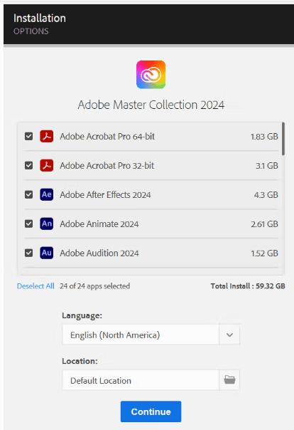 Adobe Creative Cloud Collection 2025 v17.03.2025 ชุดรวมโปรแกรม Adobe