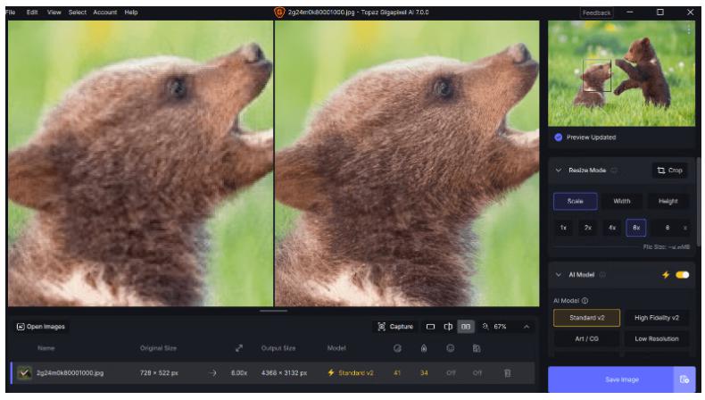  Topaz Gigapixel AI 6.3.3 ขยายภาพไม่แตกด้วย AI