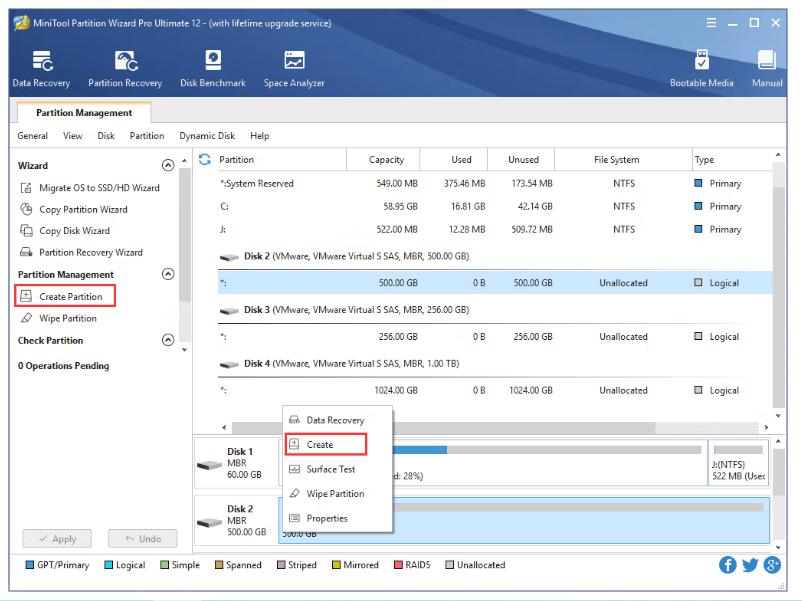 MiniTool Partition Wizard 13.0 จัดการพาร์ทิชั่น