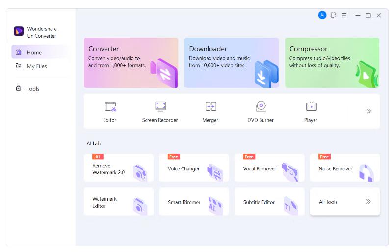 Wondershare UniConverter 16.7.0.368 แปลงไฟล์วีดีโอ