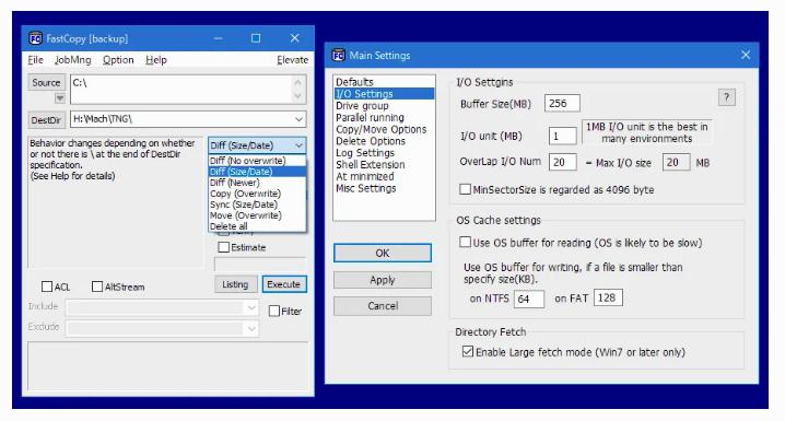 FastCopy Pro 5.11.1 ช่วยเร่งความเร็วการก็อปไฟล์