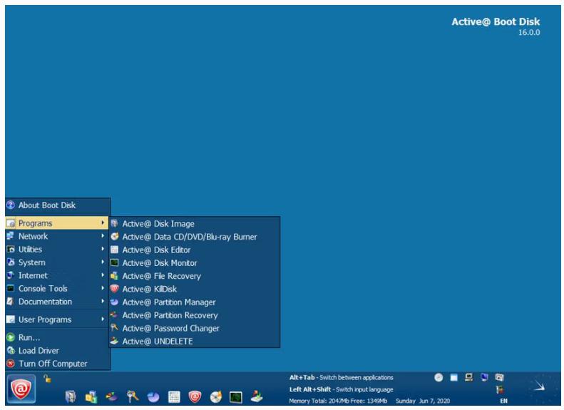 Active@ Boot Disk 25.2.1 บูตฉุกเฉิน Win11 PE ISO