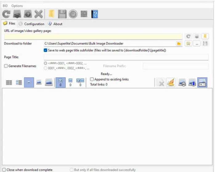 Bulk Image Downloader 6.60 โหลดรูปภาพ