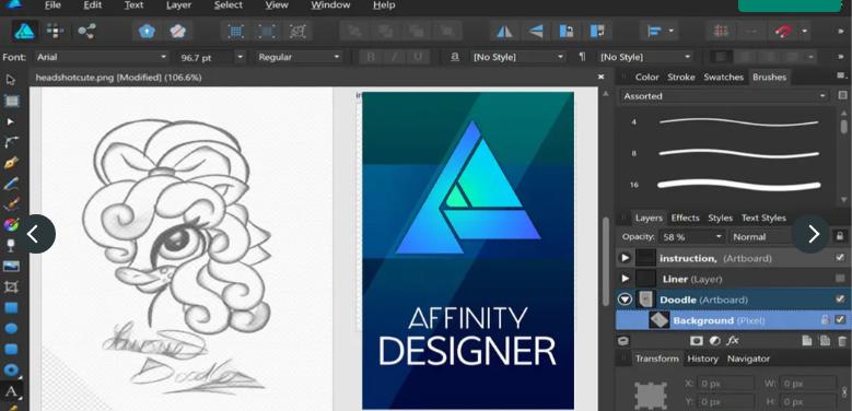 Serif Affinity Designer 2.6.5.3782 ออกแบบกราฟิกดีไซน์
