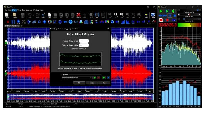 GoldWave 7.0.3 ตัดต่อ ปรับแต่งเสียง อัดเสียง