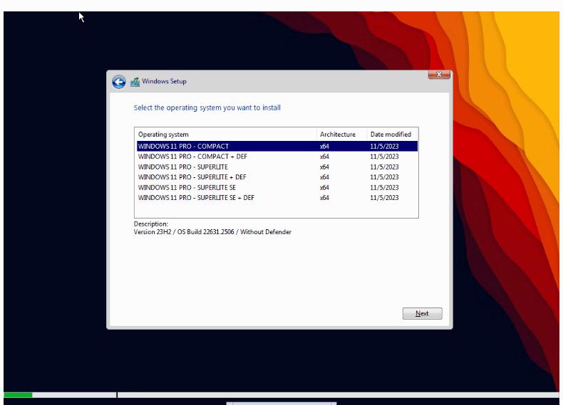 Windows 11 Pro Lite 25H2 26200.7171 x64 Preactivated