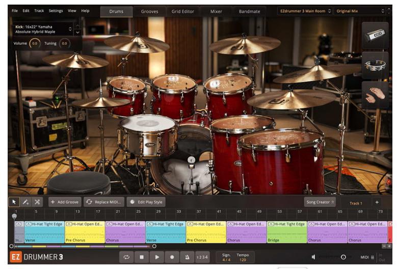 EZdrummer 3.1.2 จำลองเสียงกลอง