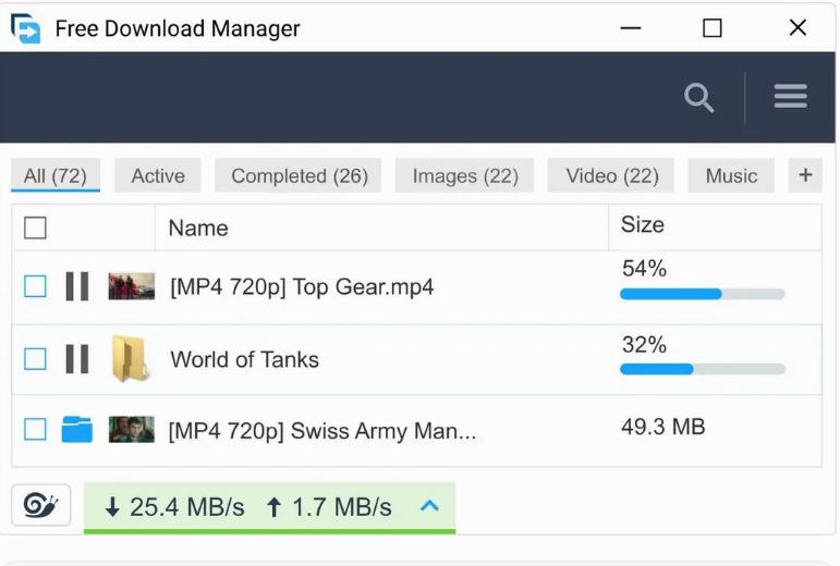 Free Download Manager (FDM) 6.32.0 ช่วยดาวน์โหลด
