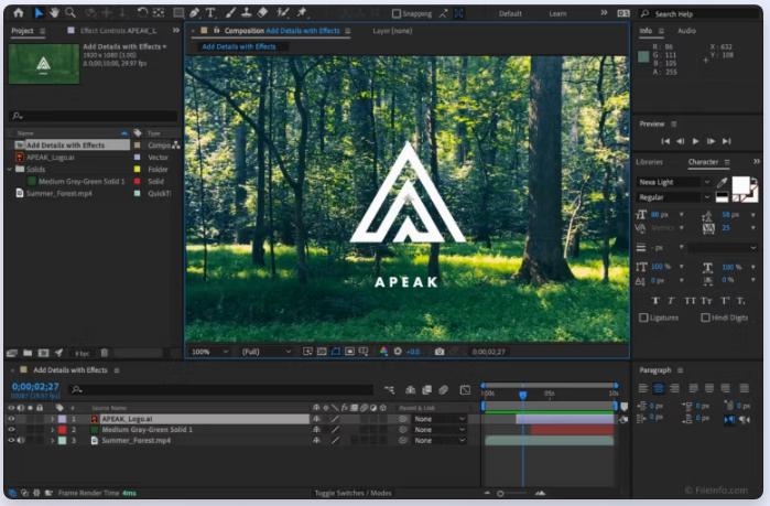 Adobe After Effects 2026 v26.0.0 ใส่เอฟเฟควิดีโอ