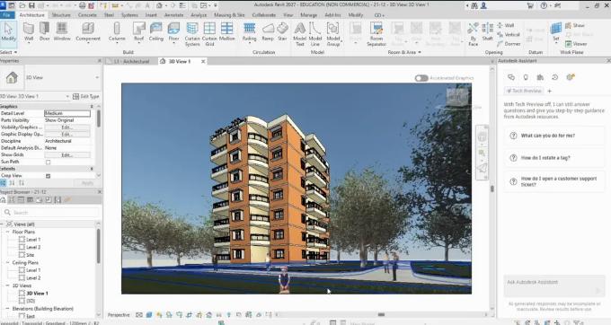 Autodesk Revit 2027.0.1 ออกแบบ อาคาร