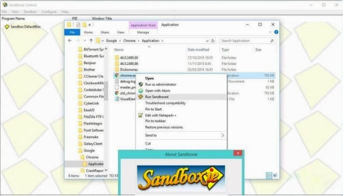 Sandboxie 5.72.7 โปรแกรมสองจอ