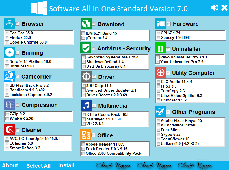 1397 WPI Software All In One Standard One Click Vesion 7.0