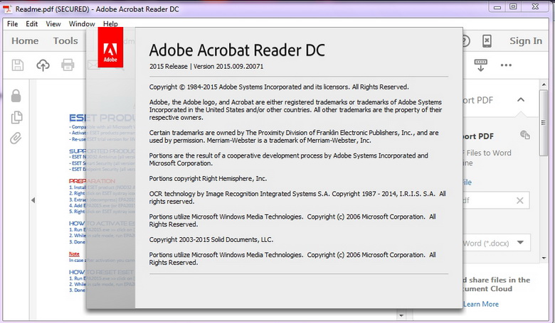 3094 Adobe Acrobat Reader DC 2015 แบบใหม่ดีไซน์สวยขึ้น ขนาดเล็กลง 