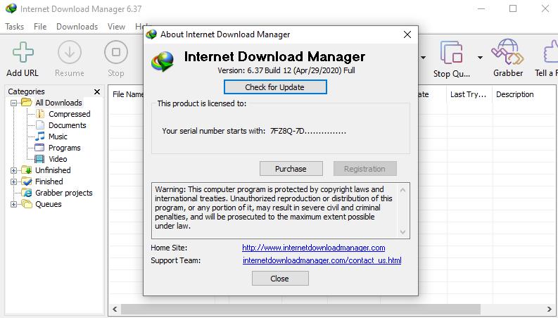 6003 Internet Download Manager (IDM) 6.37 Build 12 ลงเสร็จใช้ได้เลย ไม่ต้อง Crack