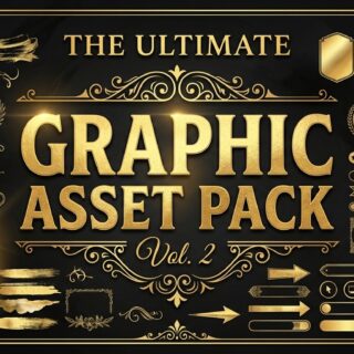 [Ultimate Graphic Asset Pack Vol.2] มหาคลังทรัพยากรดีไซน์และไฟล์ชิ้นส่วนกราฟิกพรีเมียม (มัดรวมสุดยอดไฟล์ไอคอน วาดมือ และบราซพู่กันพรีเมียมคัดเน้น ๆ)